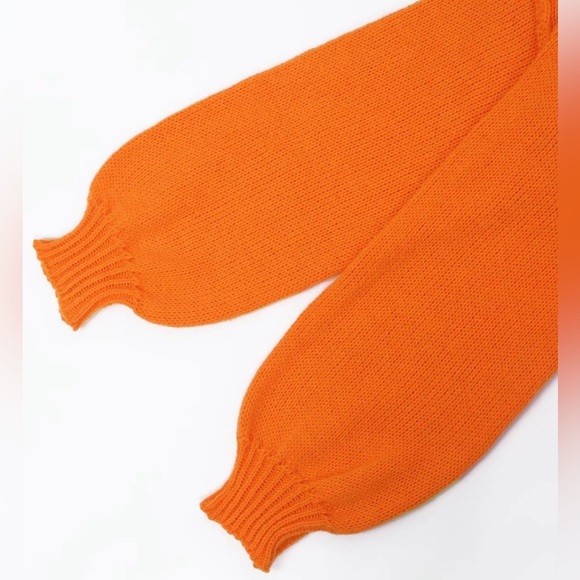 Boutique Style Sweater! Orange Peace & Love Oversized Sweater! ❤️ - Picture 6 of 7